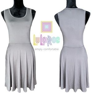 NWT LulaRoe Nicki Dress Solid Gray XS